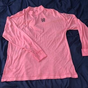 PINK mock neck long sleeve